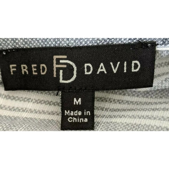 Fred David Blouse Long Sleeve Button-Down Collared - Picture 8 of 10